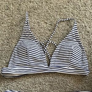 Cupshe Stripped Bikini Top